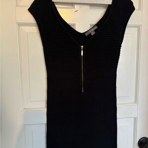 Forever 21 Black Ribbed Mini Dress